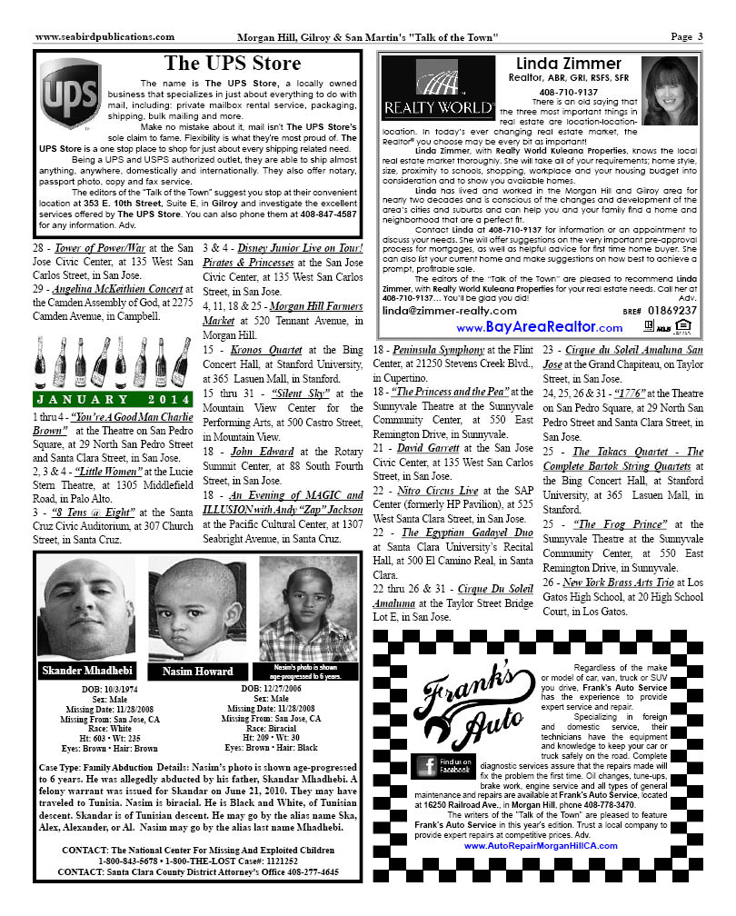 Morgan Hill, Gilroy & San Martin Page 3