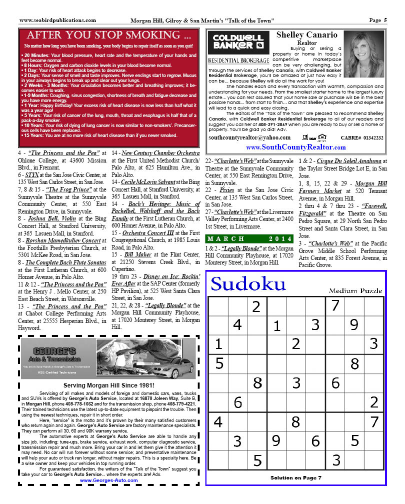 Morgan Hill, Gilroy & San Martin Page 5