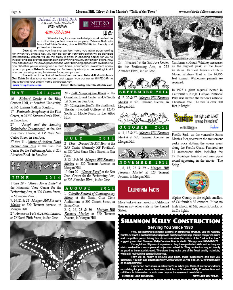 Morgan Hill, Gilroy & San Martin Page 8