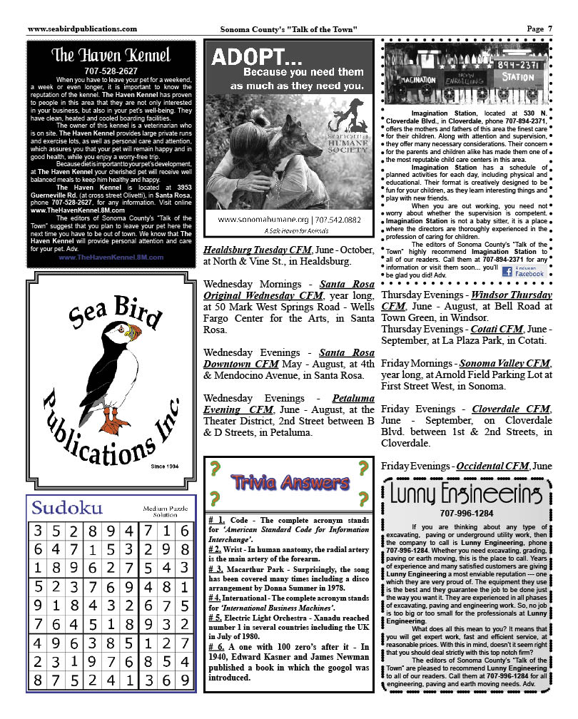 Sonoma County Page 7