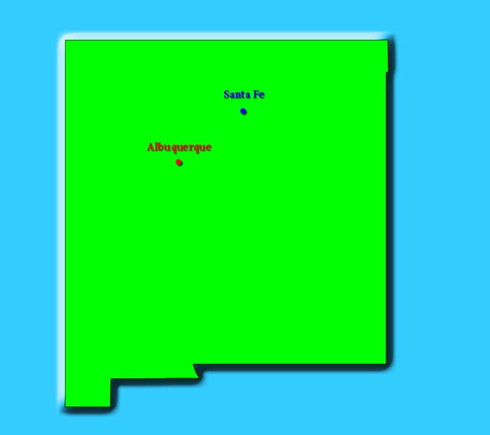 New Mexico state map