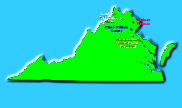 Virginia map